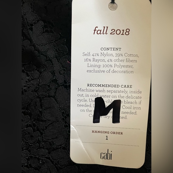 NWT, CAbi, Lace Top - Picture 3 of 5